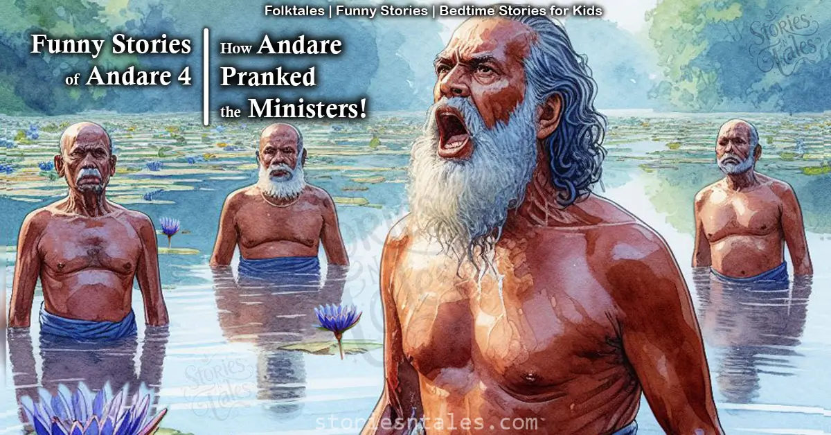 ststoriesntales.com - bedtime stories for kids - funny folktales - funny stories of andare - 4 - how andare pranked the ministers who tried to prank andare