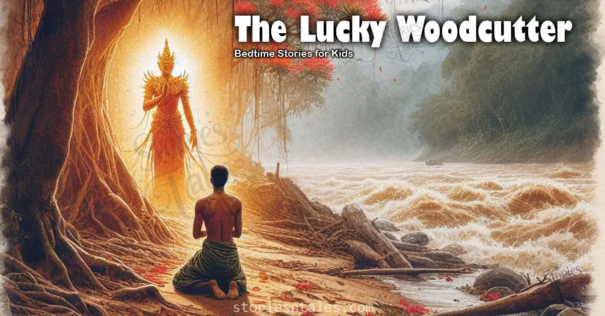 Bedtime Stories for Kids | The Lucky Woodcutter - storiesntales.com