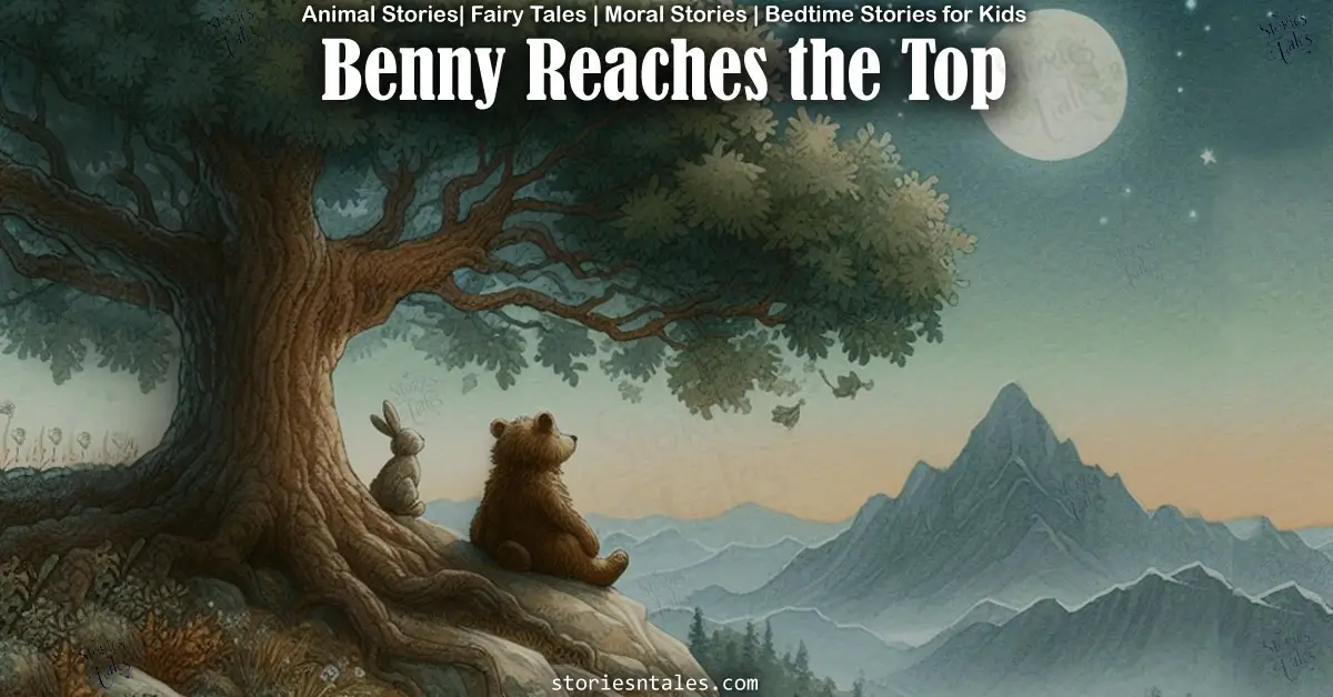 Benny Reaches the Top [Animal Story for Kids] - Storiesntales - Bedtime Stories for Kids, Animal Stories for Kids - storiesntales.com