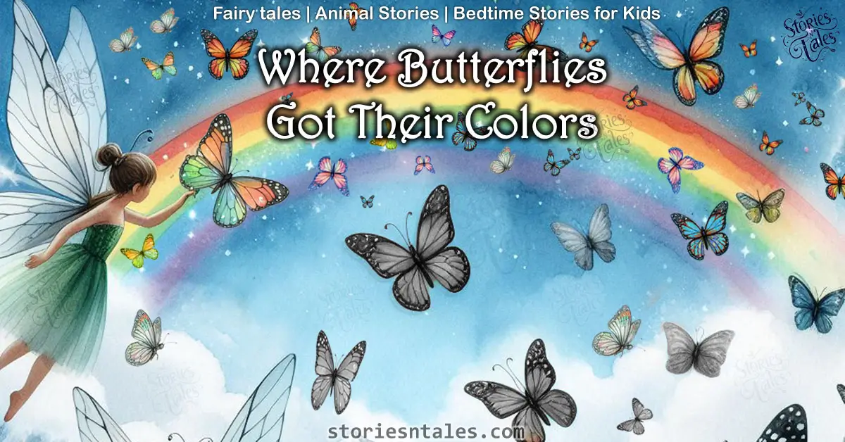 storiesntales.com - fairy tales for kids - where butterflies got their colors - fairytale | bedtime stories for kids