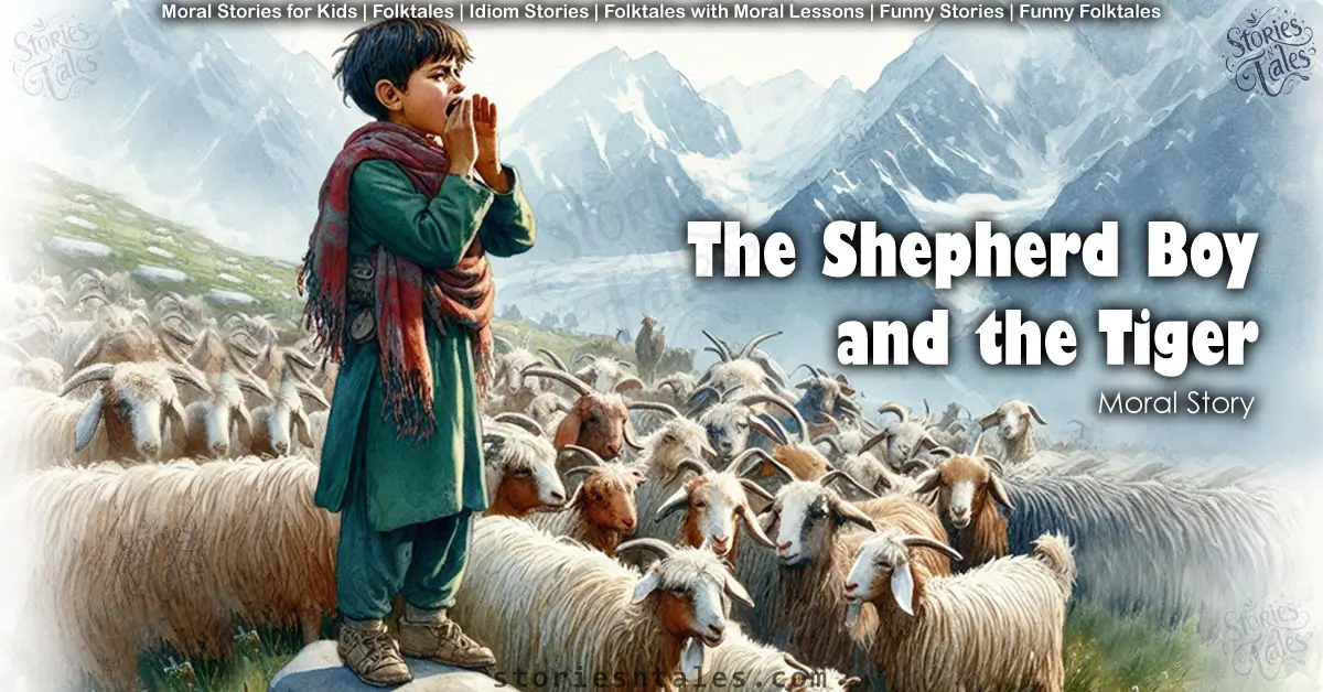 Moral Stories for Kids - The Shepherd Boy and the Tiger