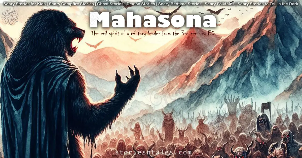 Mahasona, the Scariest Demon with a Bear-head