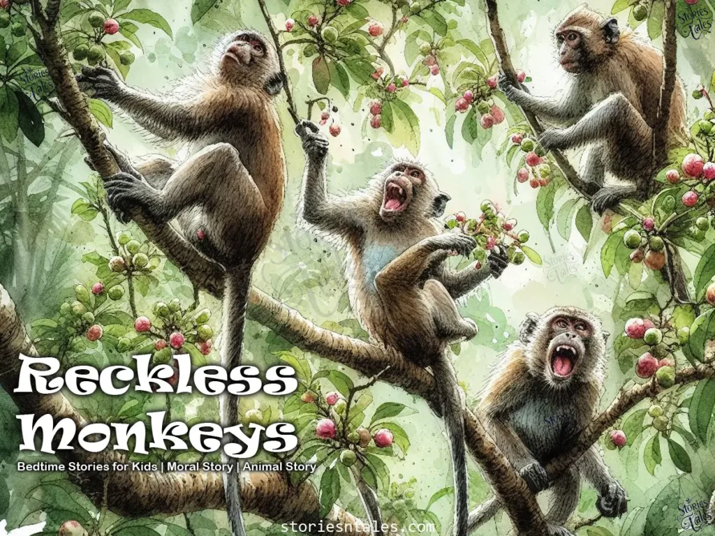 Bedtime Stories for Kids - Reckless Monkeys - storiesntales.com