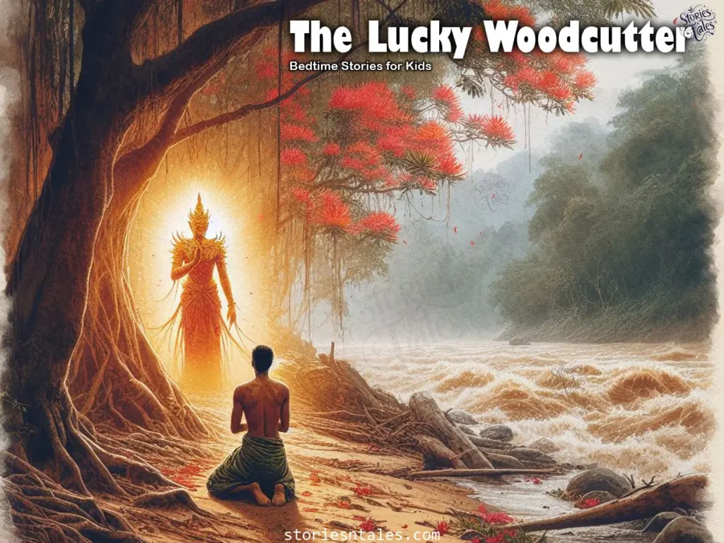 Bedtime Stories for Kids - The Lucky Woodcutter - storiesntales.com