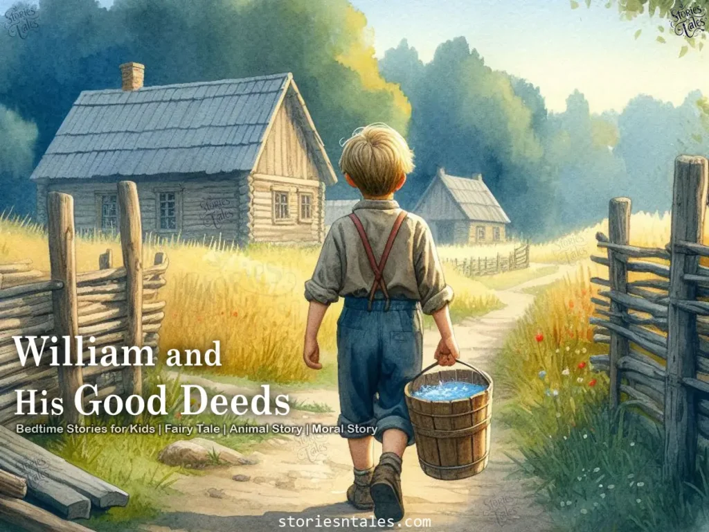 Bedtime Stories for Kids - William and His Good Deeds - storiesntales.com