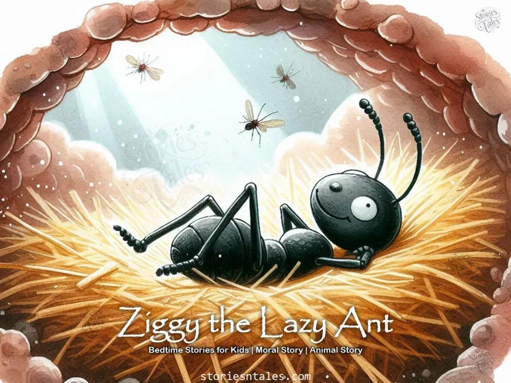 Bedtime Stories for Kids - Ziggy the Lazy Ant - storiesntales.com